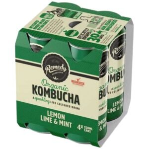 Remedy Organic Kombucha Lemon Lime and Mint