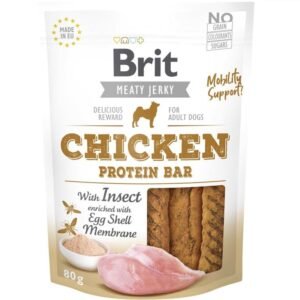 Brit Meaty Jerky Adult Protein Bar Chicken Dog Treats