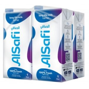 Al Safi Full Fat Long Life Milk 4 x 1 L