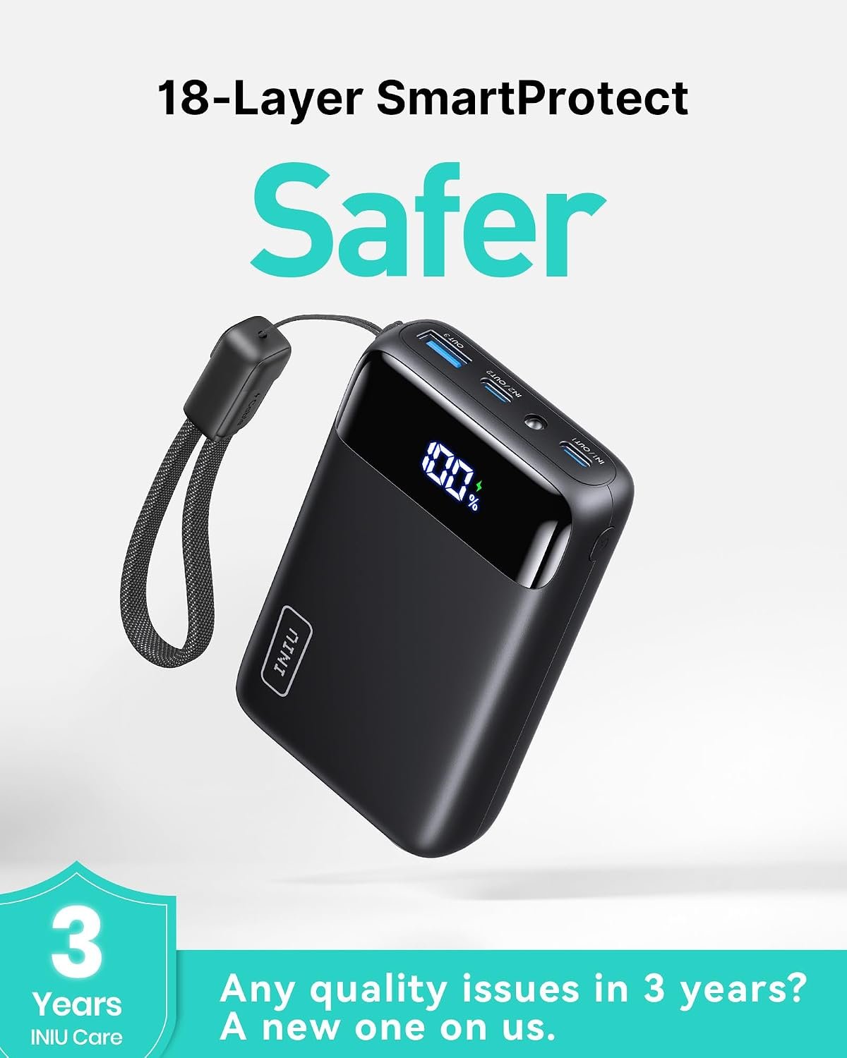Special Discounted Price:INIU Portable Charger, Smallest 20000mAh 22.5W Fast Charging Power Bank - Image 5