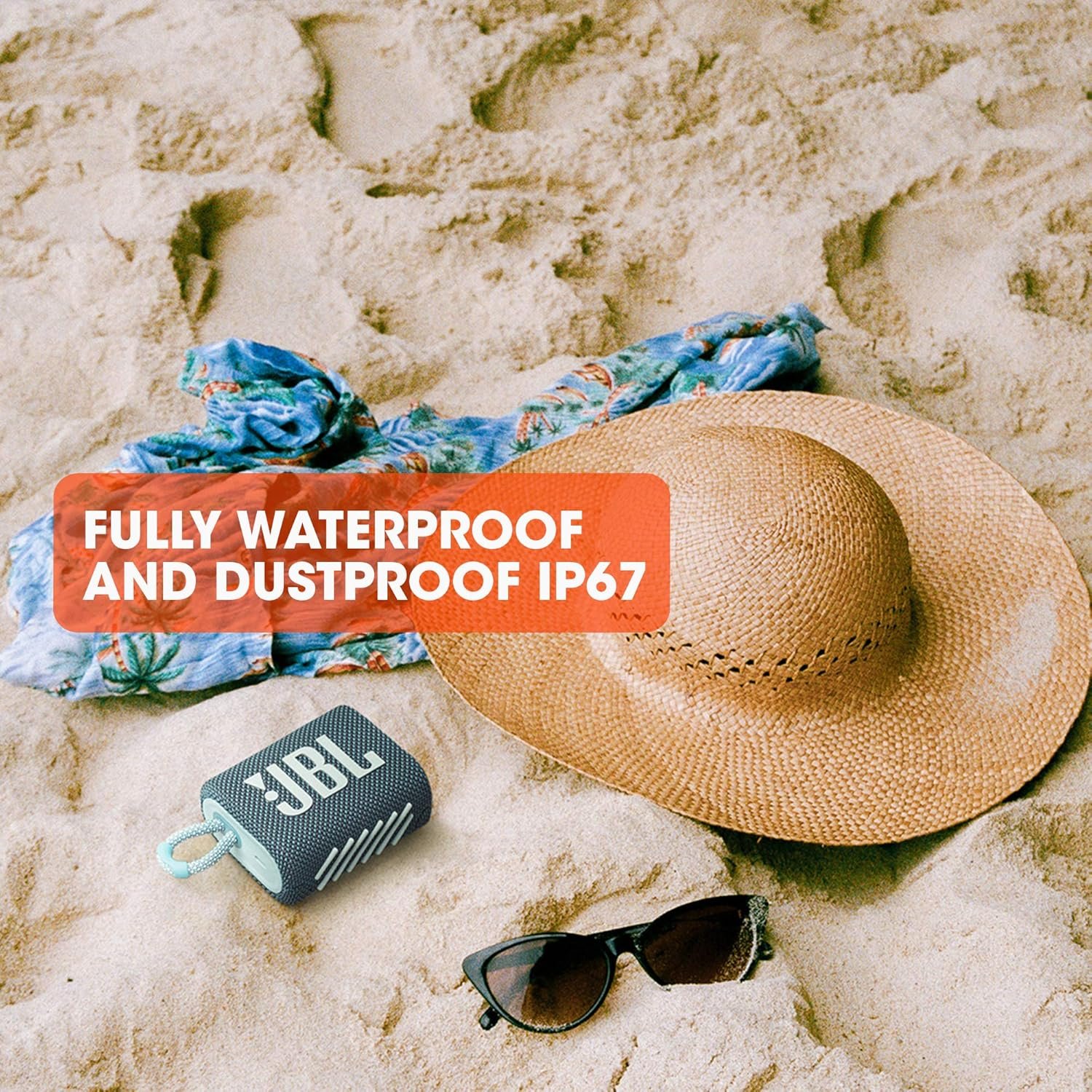 Special Discounted Price:JBL Go 3 - Portable Mini Bluetooth Speaker, big audio and punchy bass, IP67 waterproof and dustproof, 5 hours of playtime, speaker for home, outdoor and travel - Image 3